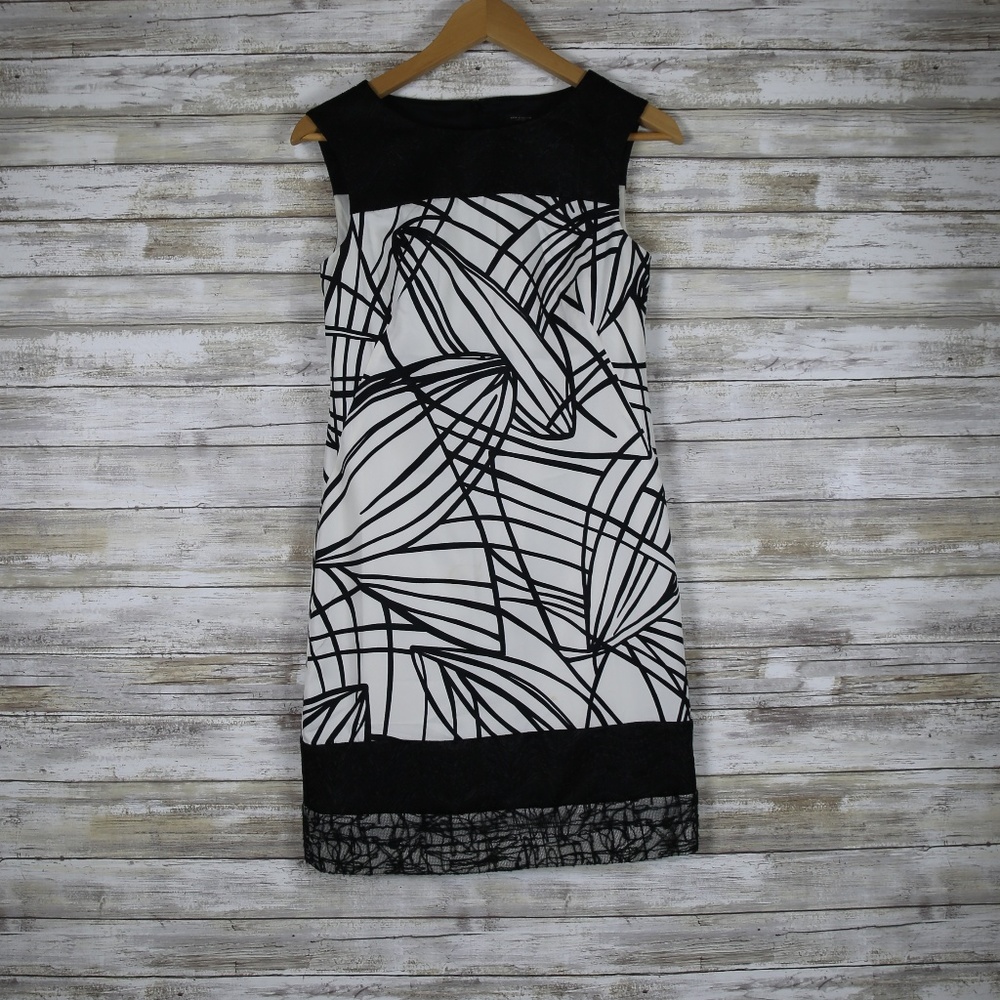Ann Taylor Black and White Dress sz 00